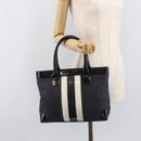 GUCCI Tote Bag Canvas Black Gold 002 1119 Auth 207412-24