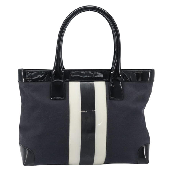 GUCCI Tote Bag Canvas Black Gold 002 1119 Auth 207412
