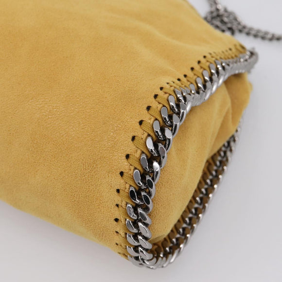 Stella McCartney Chain Falabella Bag Polyester 2way Yellow 371223 Auth 207413A