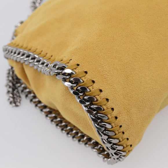 Stella McCartney Chain Falabella Bag Polyester 2way Yellow 371223 Auth 207413A