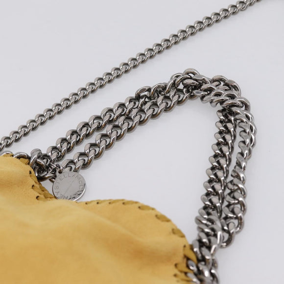 Stella McCartney Chain Falabella Bag Polyester 2way Yellow 371223 Auth 207413A