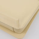 GIVENCHY Shoulder Bag Leather Ivory Gold Auth 207416-15