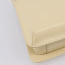 GIVENCHY Shoulder Bag Leather Ivory Gold Auth 207416-16