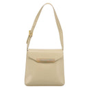 GIVENCHY Shoulder Bag Leather Ivory Gold Auth 207416-13