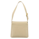 GIVENCHY Shoulder Bag Leather Ivory Gold Auth 207416-2