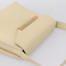 GIVENCHY Shoulder Bag Leather Ivory Gold Auth 207416-6
