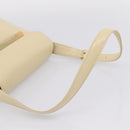 GIVENCHY Shoulder Bag Leather Ivory Gold Auth 207416-7