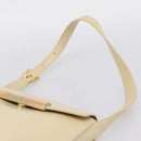 GIVENCHY Shoulder Bag Leather Ivory Gold Auth 207416-8