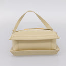 GIVENCHY Shoulder Bag Leather Ivory Gold Auth 207416-5
