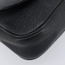 GUCCI Soho Chain Shoulder Bag Leather Black Gold 536224 Auth 207417V-15