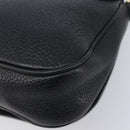 GUCCI Soho Chain Shoulder Bag Leather Black Gold 536224 Auth 207417V-16