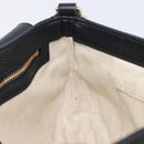 GUCCI Soho Chain Shoulder Bag Leather Black Gold 536224 Auth 207417V-19