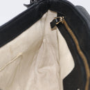 GUCCI Soho Chain Shoulder Bag Leather Black Gold 536224 Auth 207417V-20