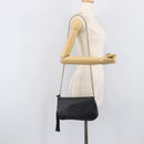 GUCCI Soho Chain Shoulder Bag Leather Black Gold 536224 Auth 207417V-23
