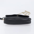 GUCCI Soho Chain Shoulder Bag Leather Black Gold 536224 Auth 207417V-3