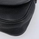 GUCCI Soho Chain Shoulder Bag Leather Black Gold 536224 Auth 207417V-7