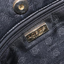 LOEWE Hand Bag Harako Leather Brown Gold Auth 207420A-10
