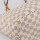 LOUIS VUITTON Damier Azur Neverfull MM Tote Bag N41605 LV Auth 207423-16