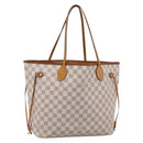 LOUIS VUITTON Damier Azur Neverfull MM Tote Bag N41605 LV Auth 207423-1