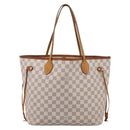 LOUIS VUITTON Damier Azur Neverfull MM Tote Bag N41605 LV Auth 207423-13
