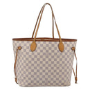 LOUIS VUITTON Damier Azur Neverfull MM Tote Bag N41605 LV Auth 207423-2