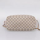 LOUIS VUITTON Damier Azur Neverfull MM Tote Bag N41605 LV Auth 207423-5