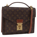 LOUIS VUITTON Monogram Monceau28 Hand Bag M51185 LV Auth 207428-1
