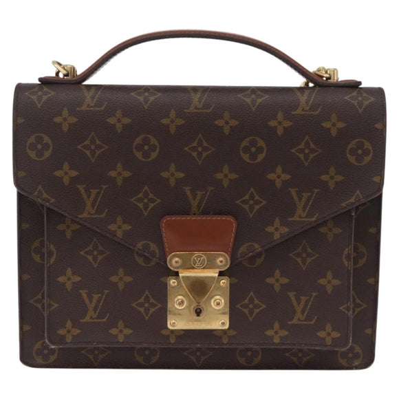 LOUIS VUITTON Monogram Monceau28 Hand Bag M51185 LV Auth 207428