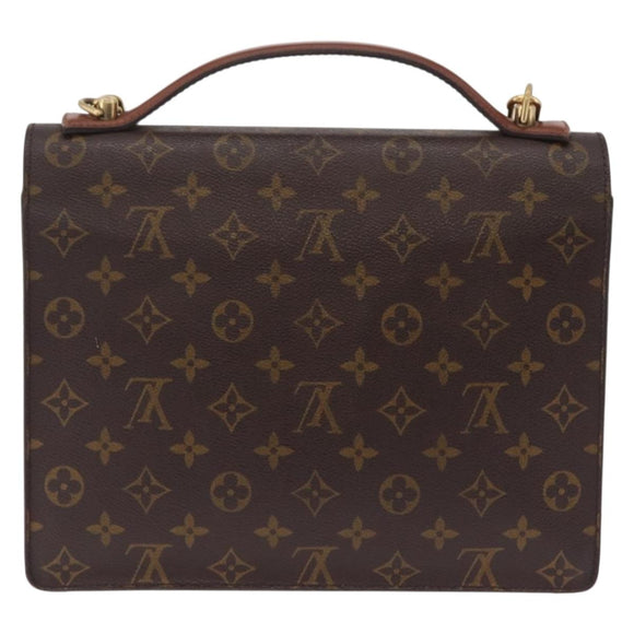 LOUIS VUITTON Monogram Monceau28 Hand Bag M51185 LV Auth 207428