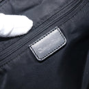 Christian Dior Trotter Canvas Shoulder Bag Black Silver Auth 207429-21