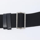Christian Dior Trotter Canvas Shoulder Bag Black Silver Auth 207429-8