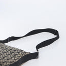 Christian Dior Trotter Canvas Shoulder Bag Black Silver Auth 207429-14