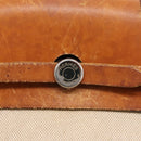 HERMES Her Bag A Dos Backpack Canvas 2way Beige Silver Auth 207431-20