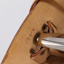 HERMES Her Bag A Dos Backpack Canvas 2way Beige Silver Auth 207431-26
