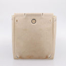 HERMES Her Bag A Dos Backpack Canvas 2way Beige Silver Auth 207431-28