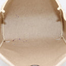 HERMES Her Bag A Dos Backpack Canvas 2way Beige Silver Auth 207431-29