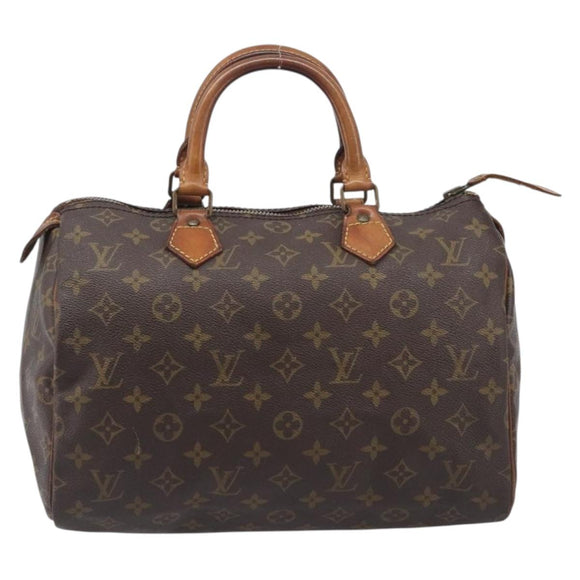 LOUIS VUITTON Monogram Speedy 30 Hand Bag M41526 LV Auth 207433