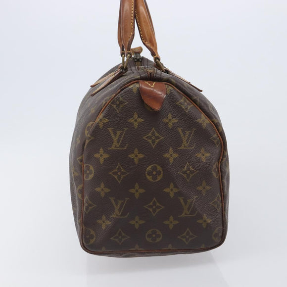 LOUIS VUITTON Monogram Speedy 30 Hand Bag M41526 LV Auth 207433