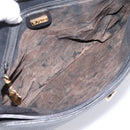 GUCCI Shoulder Bag Leather Black Gold Auth 207435-19