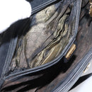 GUCCI Shoulder Bag Leather Black Gold Auth 207435-23