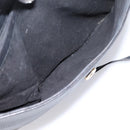 GUCCI Shoulder Bag Leather Black Gold Auth 207435-24