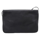 GUCCI Shoulder Bag Leather Black Gold Auth 207435-3