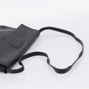 GUCCI Shoulder Bag Leather Black Gold Auth 207435-7