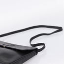 GUCCI Shoulder Bag Leather Black Gold Auth 207435-8