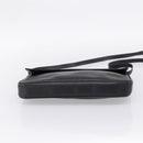 GUCCI Shoulder Bag Leather Black Gold Auth 207435-9