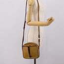 Cartier Must Line Trinity Shoulder Bag Leather Beige Gold Auth 207443-23