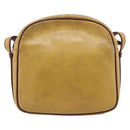 Cartier Must Line Trinity Shoulder Bag Leather Beige Gold Auth 207443-3