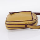 Cartier Must Line Trinity Shoulder Bag Leather Beige Gold Auth 207443-5