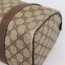 GUCCI GG Supreme Web Sherry Line Boston Bag PVC Beige Gold 40 02 006 Auth 207447-15