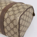 GUCCI GG Supreme Web Sherry Line Boston Bag PVC Beige Gold 40 02 006 Auth 207447-17
